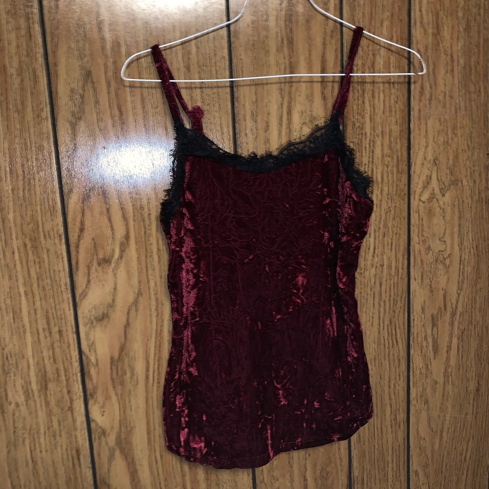Red velvet tank